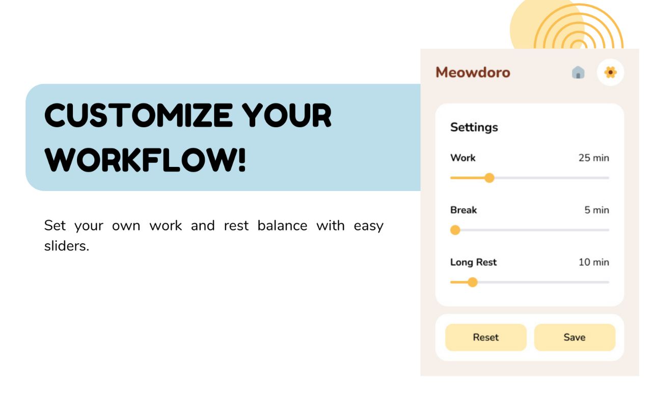 Meowdoro Tracker - Pomodoro Work Timer & Productivity Tool - 截图 3