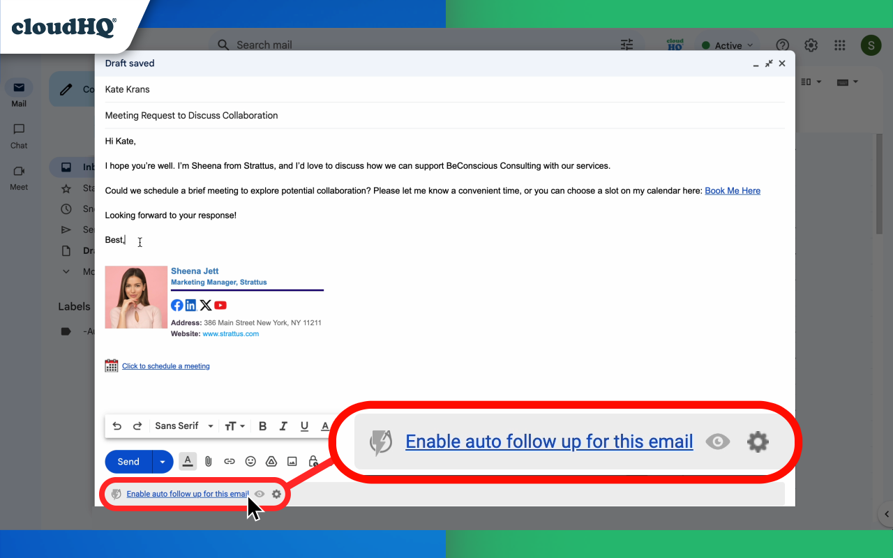 Auto Follow Up for Gmail™ by cloudHQ - 截图 3