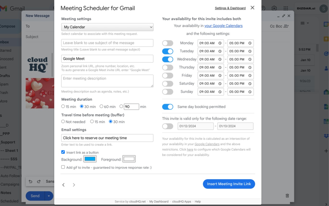 Meeting Scheduler for Gmail™ by cloudHQ - 截图 1