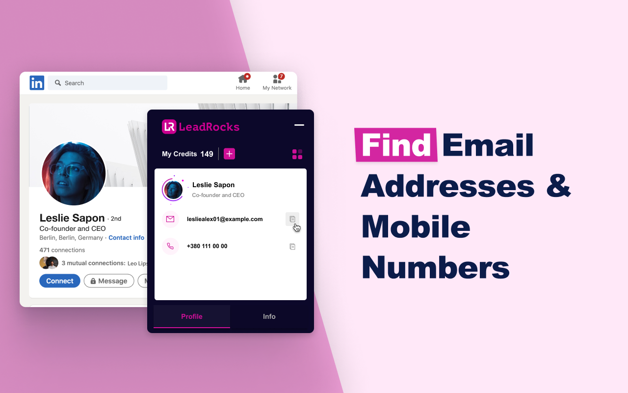 LeadRocks for LinkedIn: Profiles Scanner - 截图 2