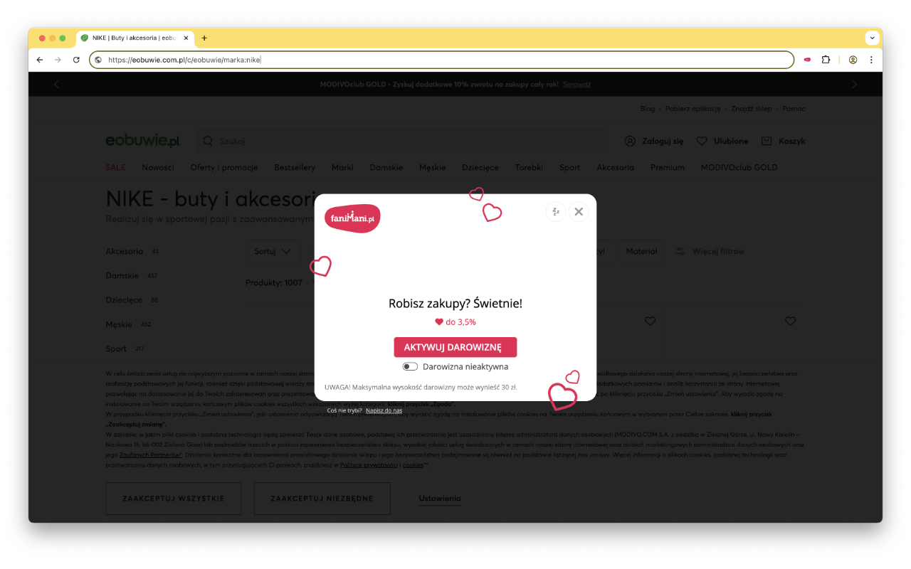 FaniMani.pl Donation Reminder - 截图 1