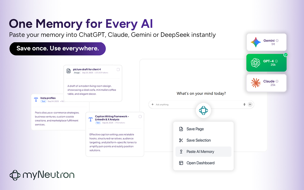 myNeutron AI memory - 截图 1