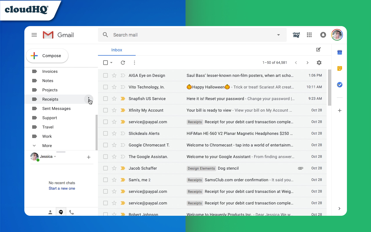 Gmail Tabs by cloudHQ - 截图 4