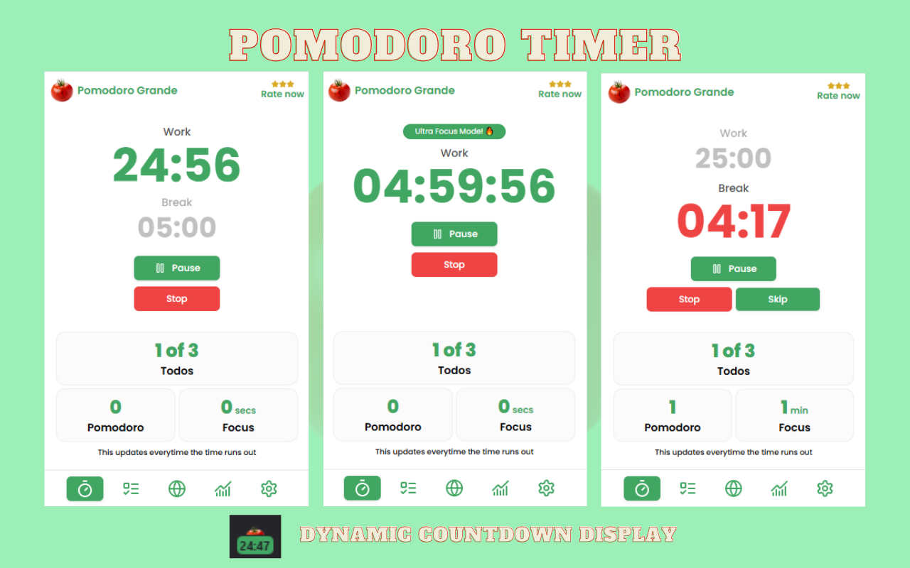 Pomodoro Grande: Advanced Productivity Timer - 截图 5