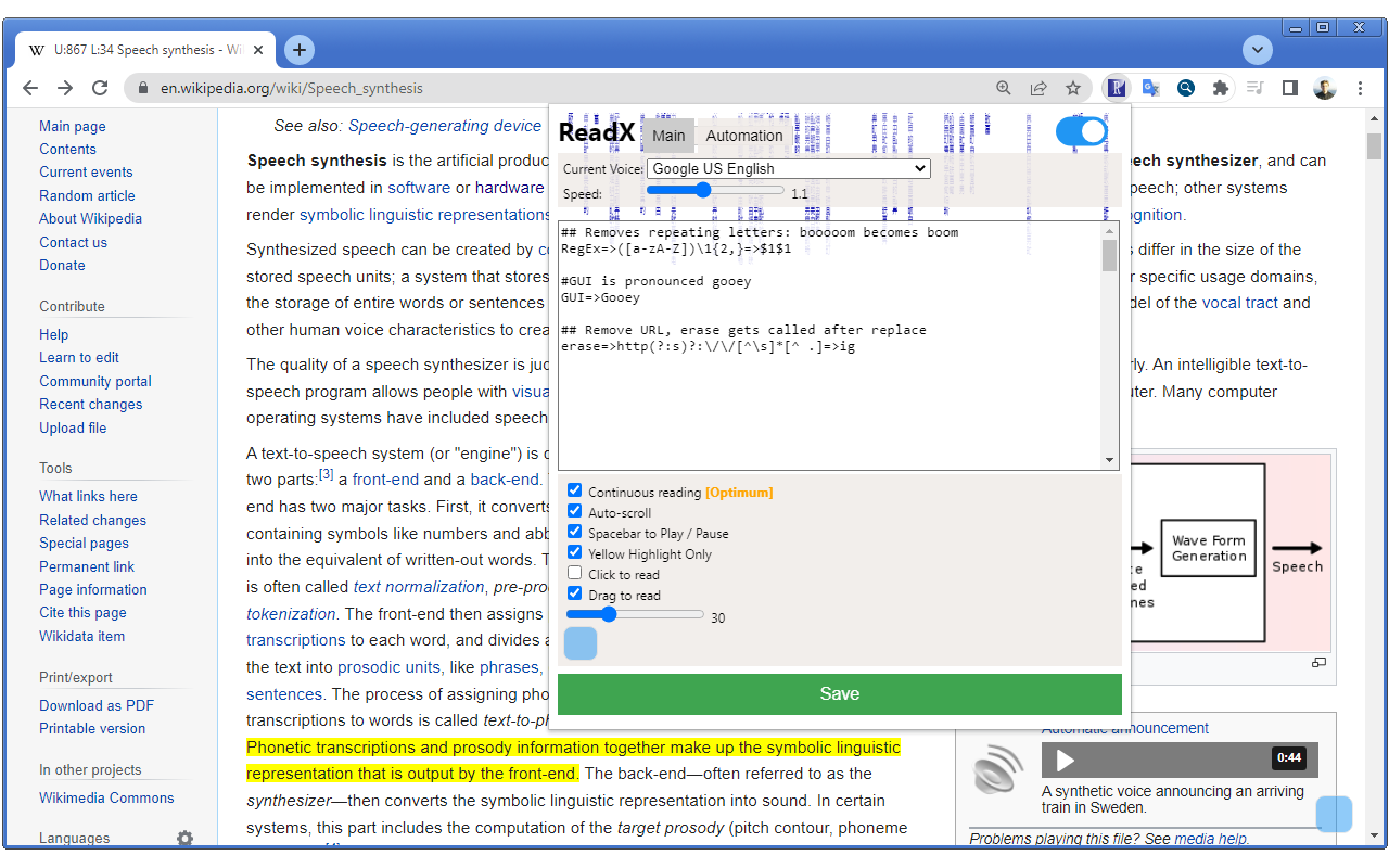ReadX Text To Speech - 截图 1