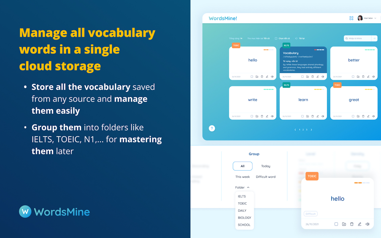WordsMine! Your one-stop solution for vocabulary - 截图 4