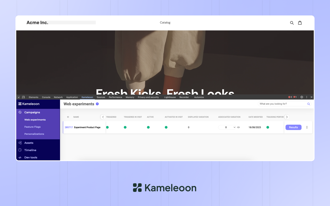Kameleoon Debug Assistant - 截图 3