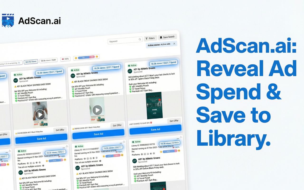 Save Facebook Ads & Reveal Ad Spend - Adscan.ai - 截图 4