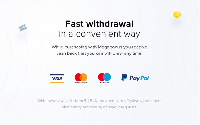 Cashback service Megabonus - 截图 2