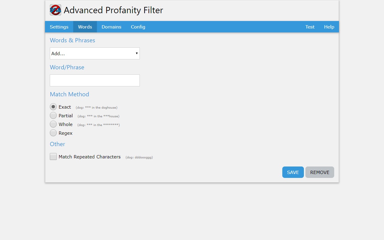 Advanced Profanity Filter - 截图 1