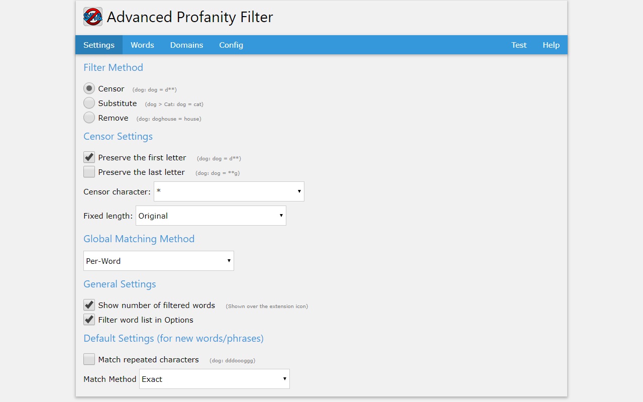 Advanced Profanity Filter - 截图 2