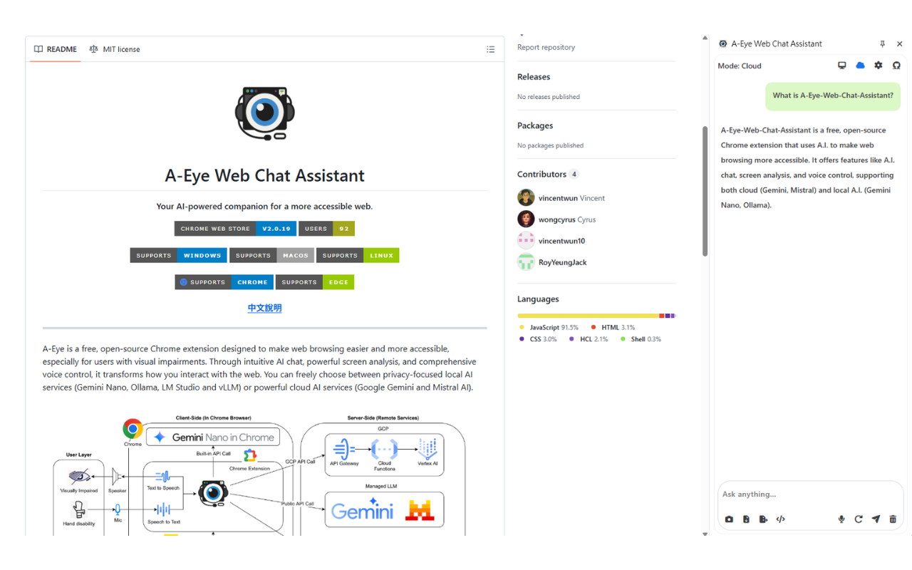 A-Eye Web Chat Assistant - 截图 5