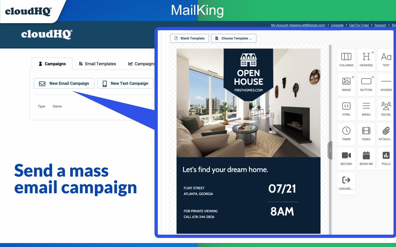 MailKing: Email Campaigns in Gmail by cloudHQ - 截图 3