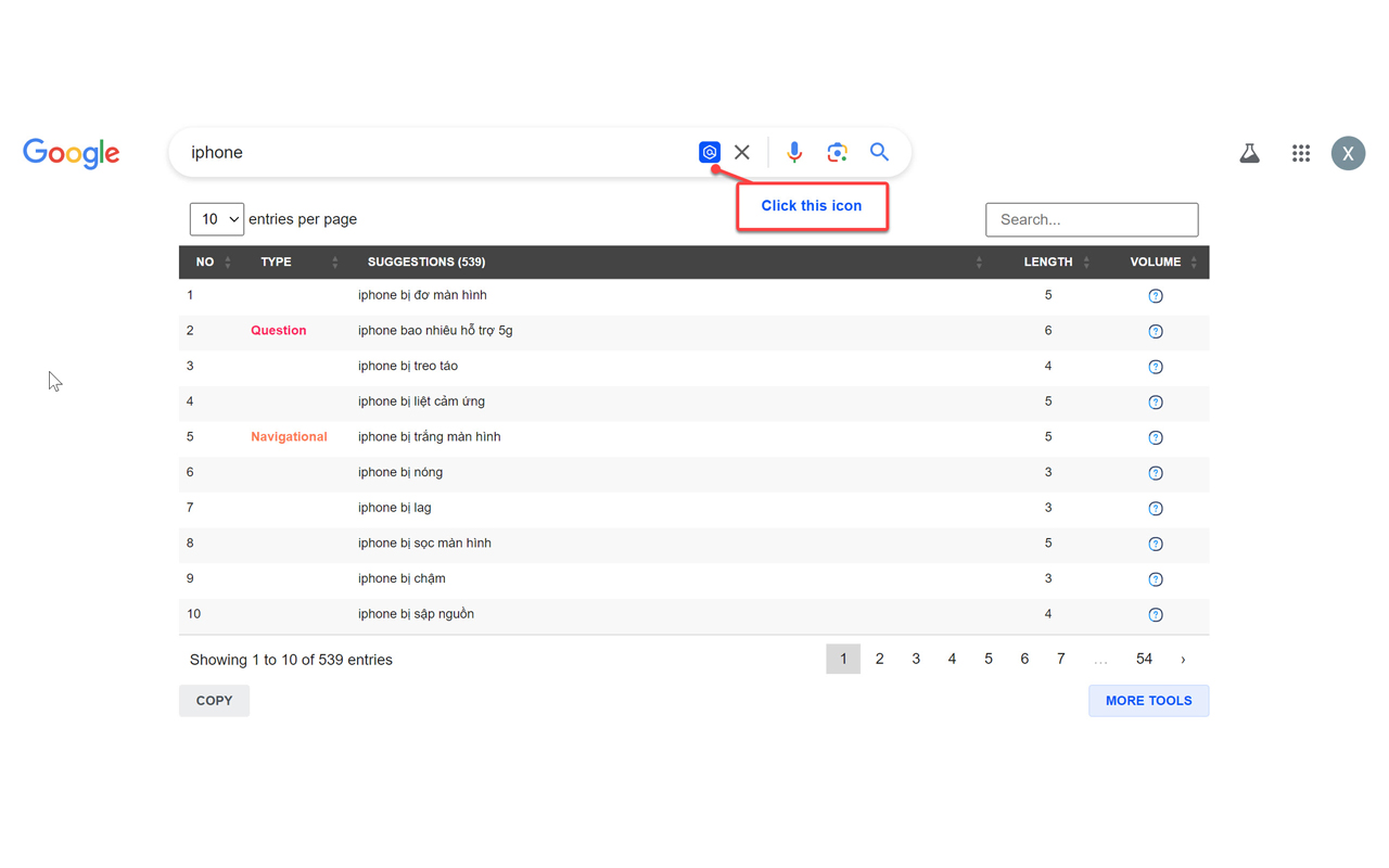 Keyword Planner - Keyword Shitter Tool - 截图 1