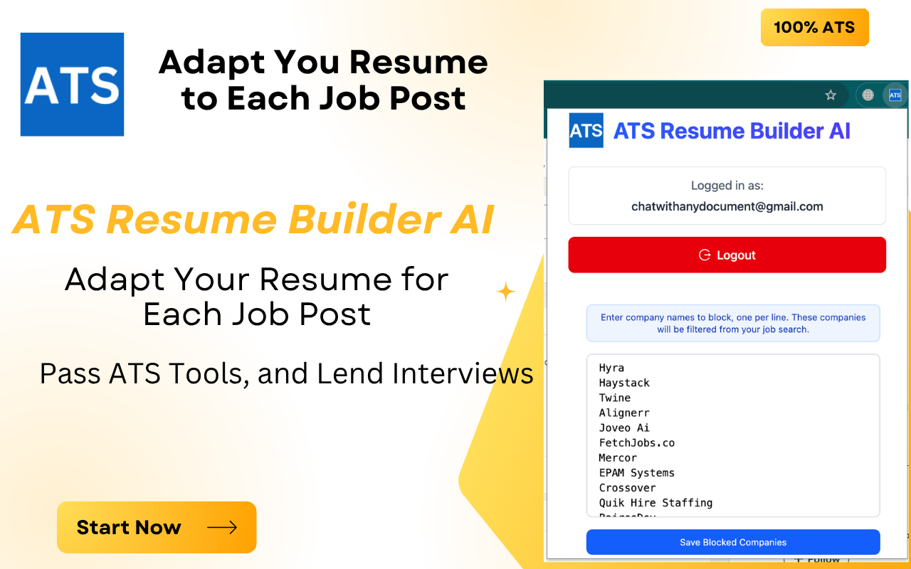 LinkedIn ATS Resume Builder | Customize your Resume AI - 截图 4