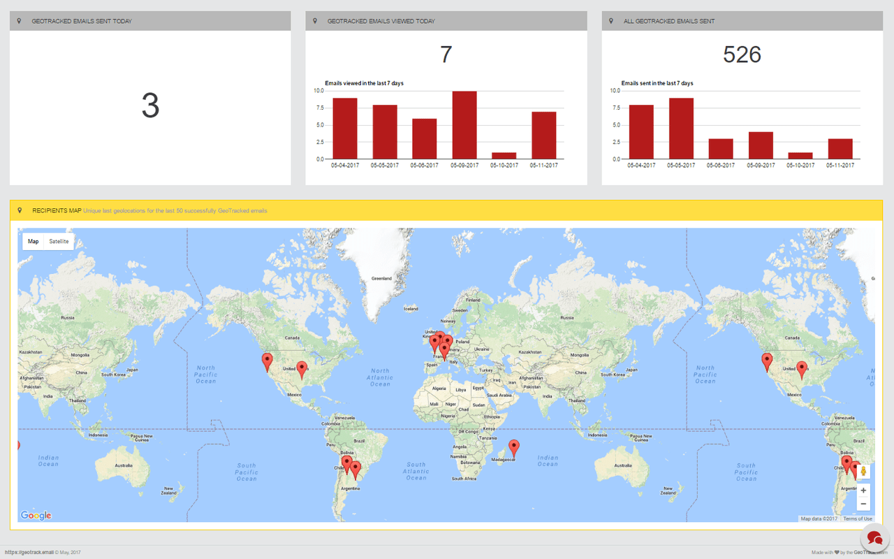 Geotrack Email Tracking with Geolocation - 截图 5