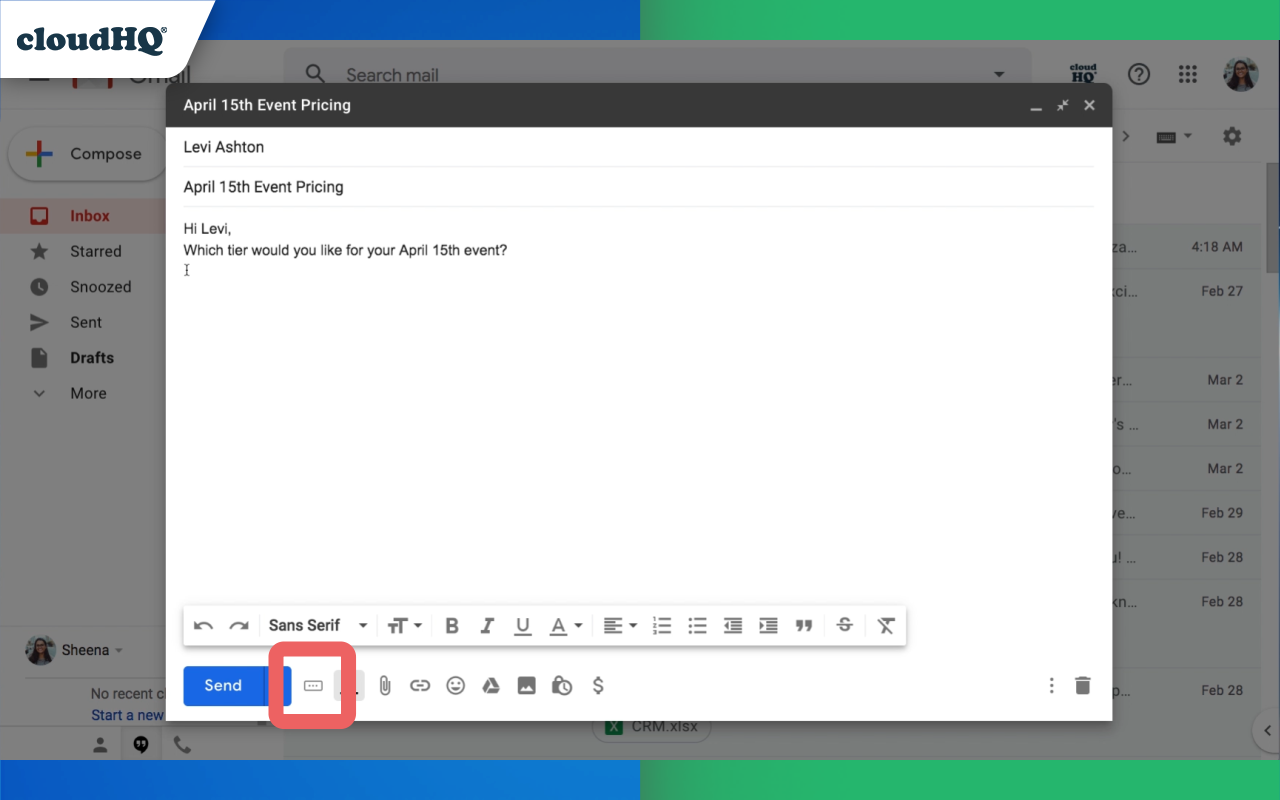 Tables for Gmail™ by cloudHQ - 截图 1