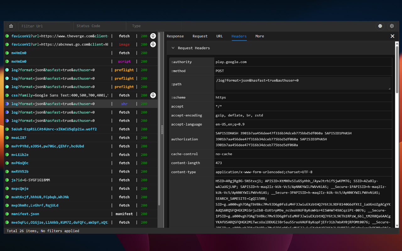 JSONGrid Web Inspector - 截图 3