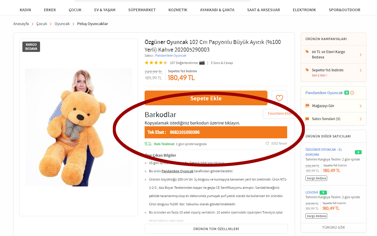Trendyol Barkod Finder - 截图 3
