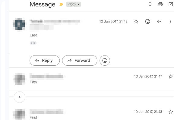 Gmail reverse conversation - 截图 2