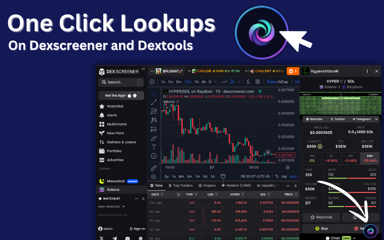 Solana Rug Checker - TokenSpy Crypto Scanner + Trending Memecoin Signals - 截图 1