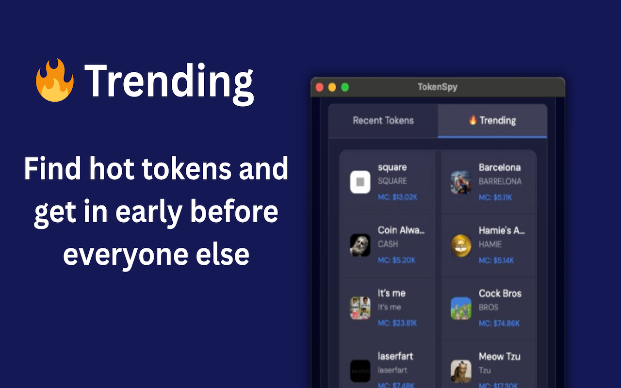 Solana Rug Checker - TokenSpy Crypto Scanner + Trending Memecoin Signals - 截图 2
