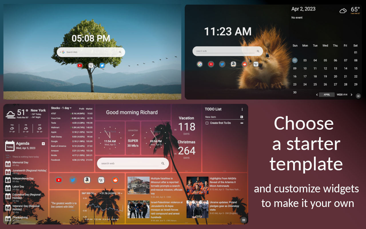 New Tab Page Extension - 截图 3