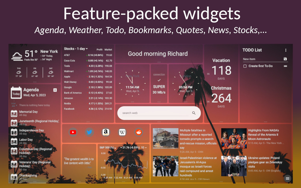 New Tab Page Extension - 截图 5