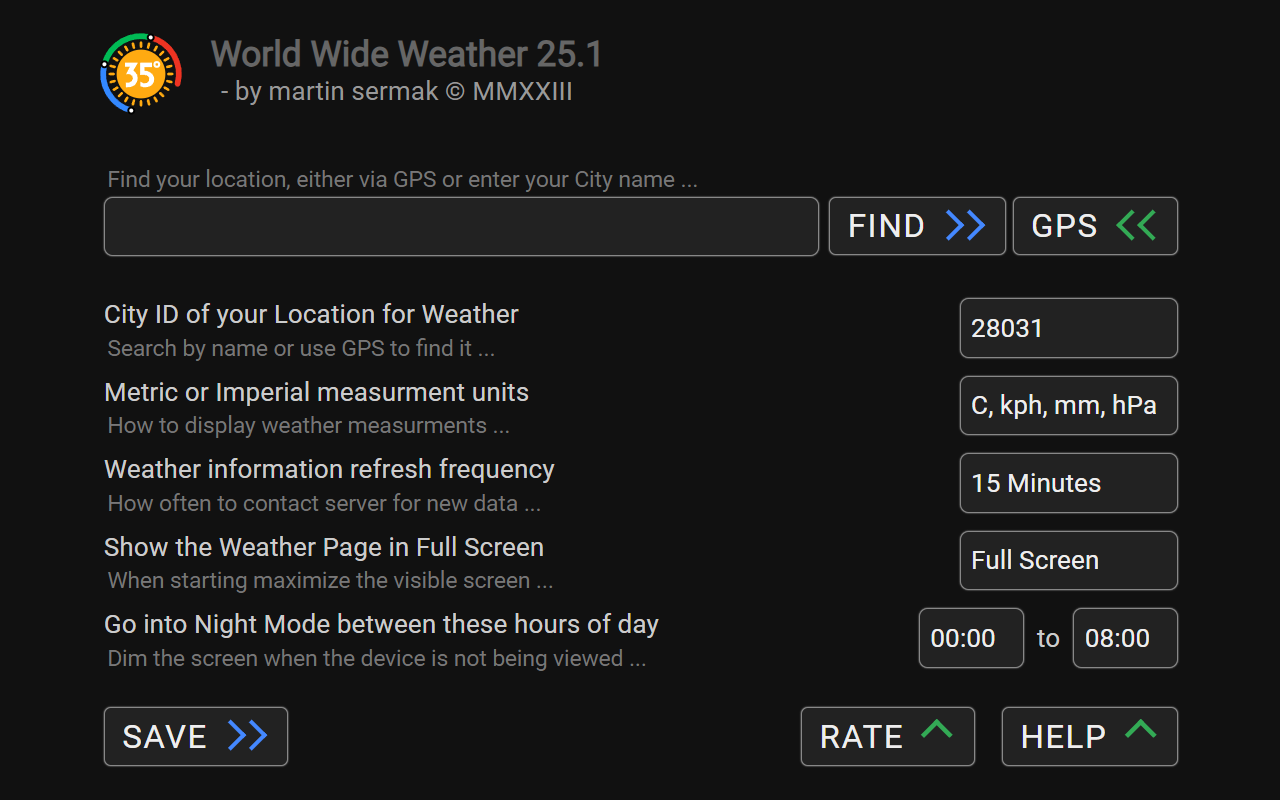 World Wide Weather - 截图 1