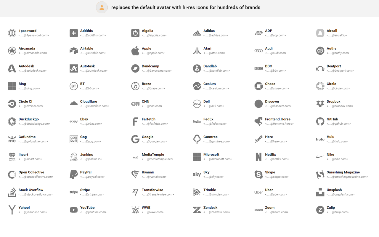 Sender Avatar Icons for Gmail - 截图 3