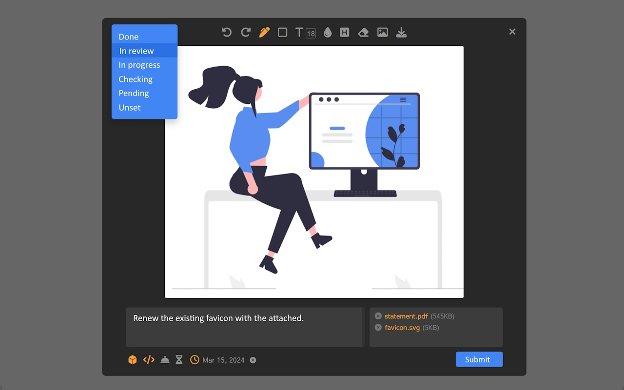 Live web feedback for Pixel Perfect - 截图 4