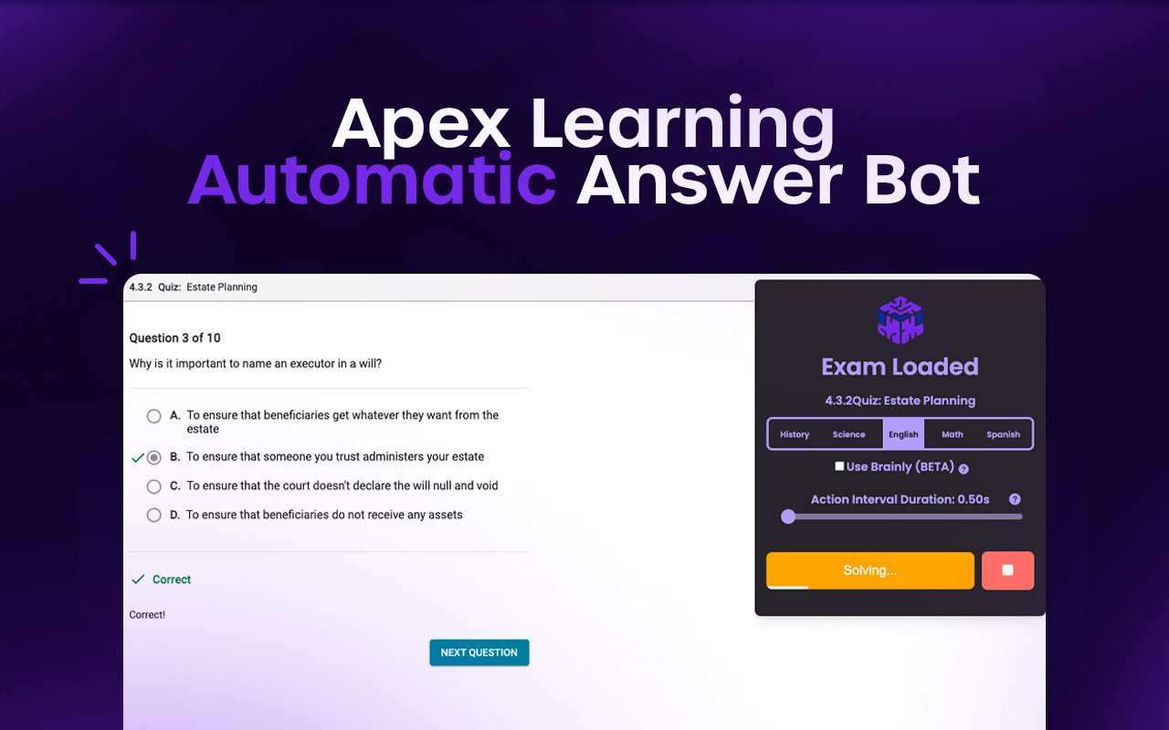 Apex Learning Hack - Assistant by ExamRipper - 截图 3