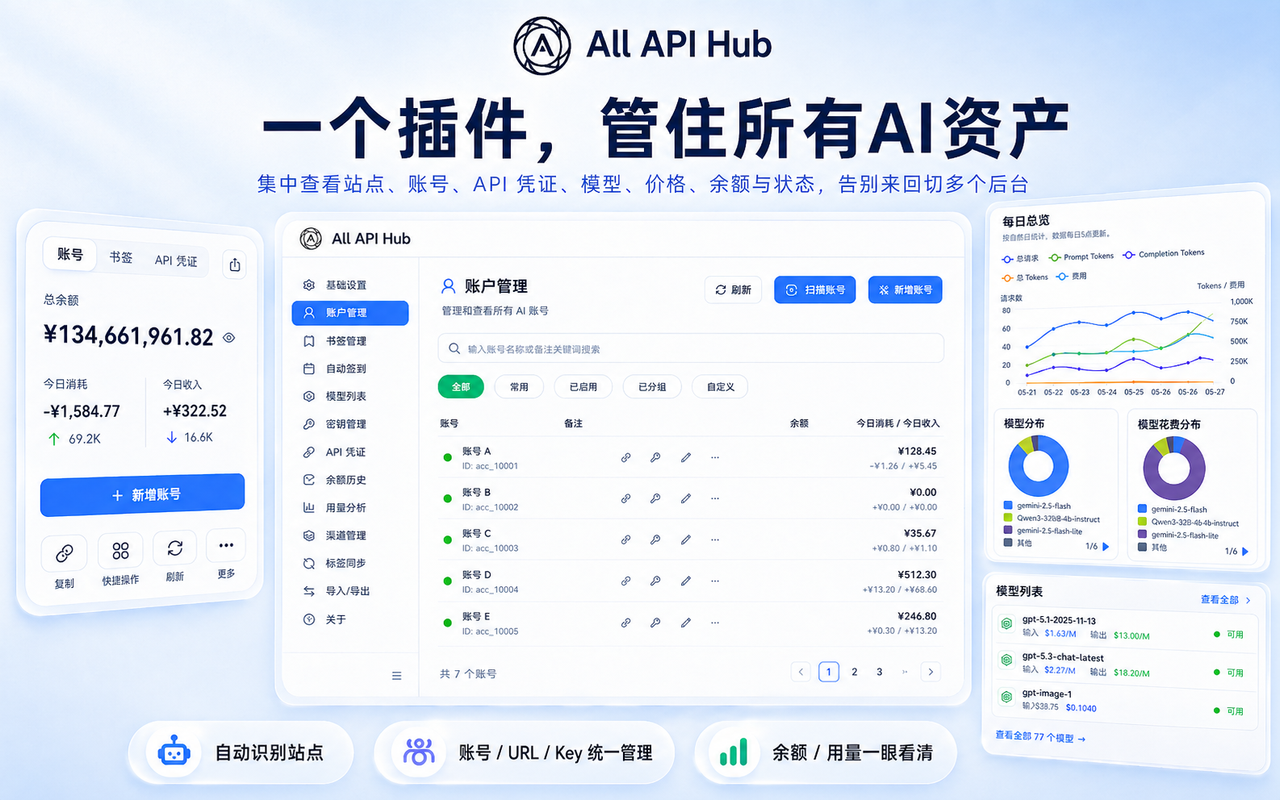All API Hub - 你的全能 AI 资产管家 - 截图 2