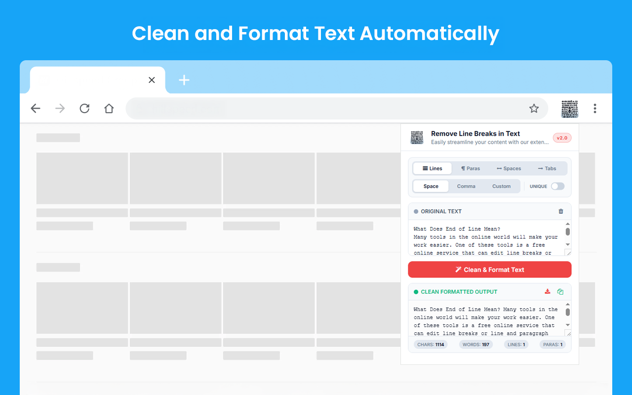 Remove Line Breaks in Text - 截图 1