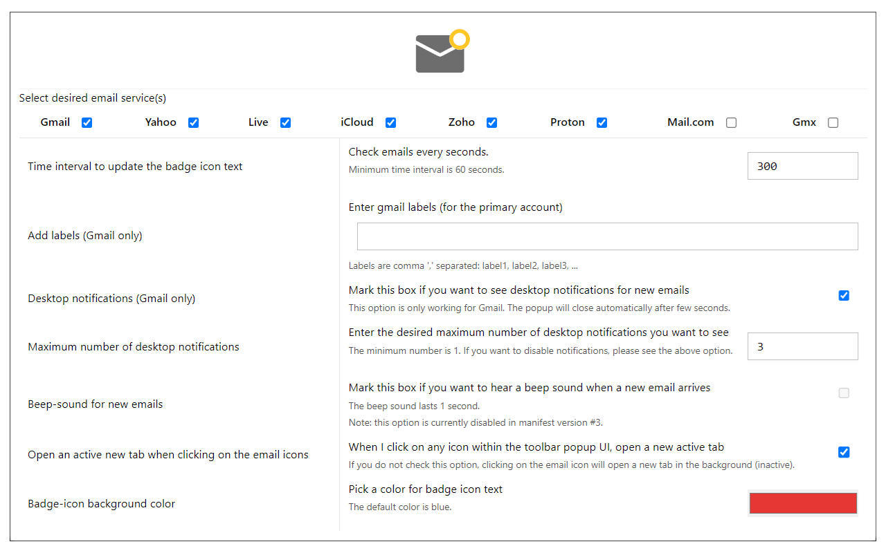 Email Notifier - 截图 2