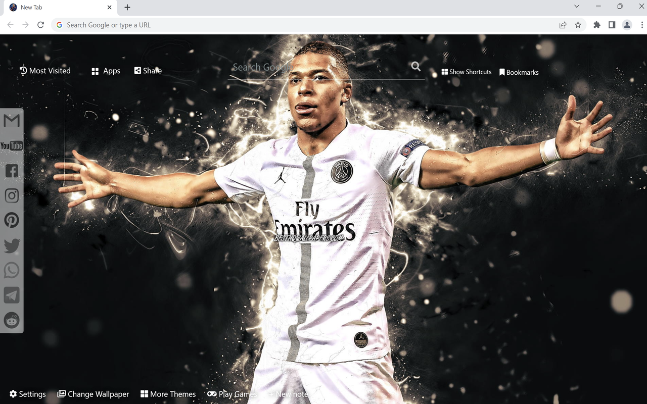 Mbappe Wallpaper New Tab - 截图 1