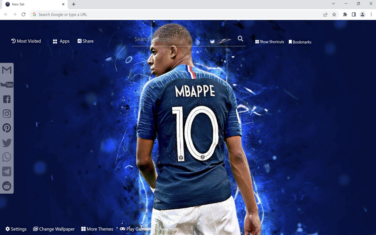 Mbappe Wallpaper New Tab - 截图 2