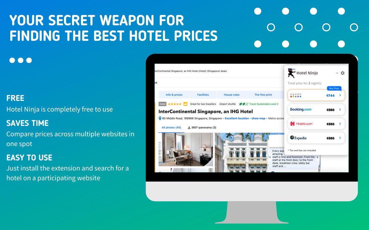 Hotel Ninja: Compare Booking, Expedia & Hotels.com Prices - 截图 2