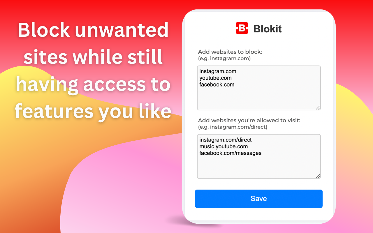 Blokit: Block Websites & Keep Focused - 截图 2