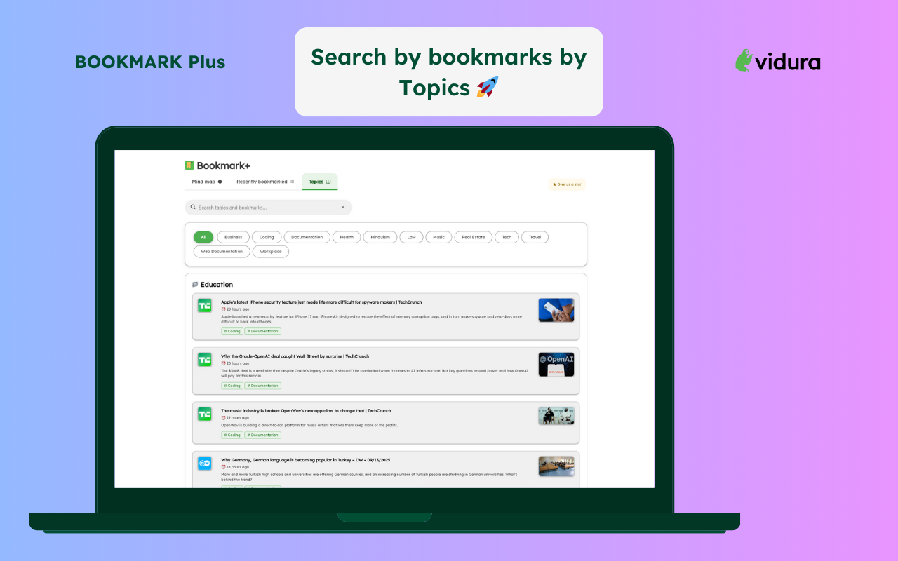 Bookmark Plus by Vidura - 截图 3