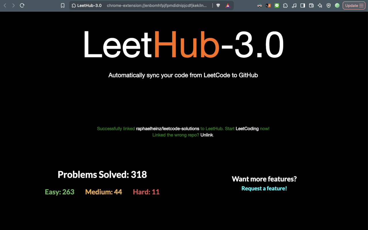 LeetHub-3.0 - 截图 2