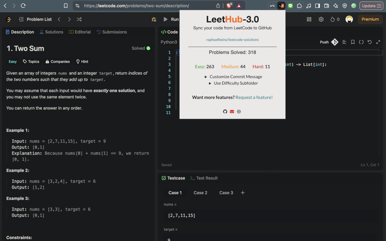 LeetHub-3.0 - 截图 3
