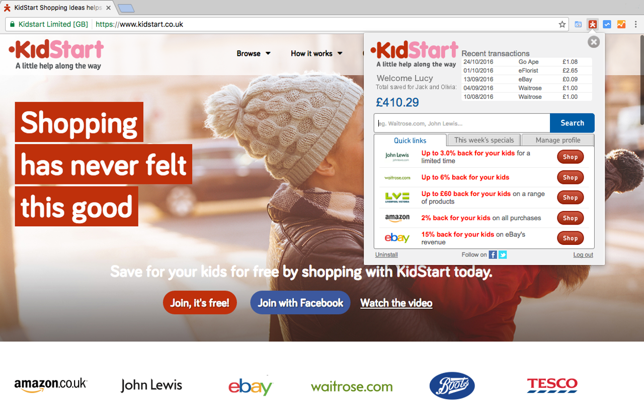 KidStart Savings Prompt - 截图 2