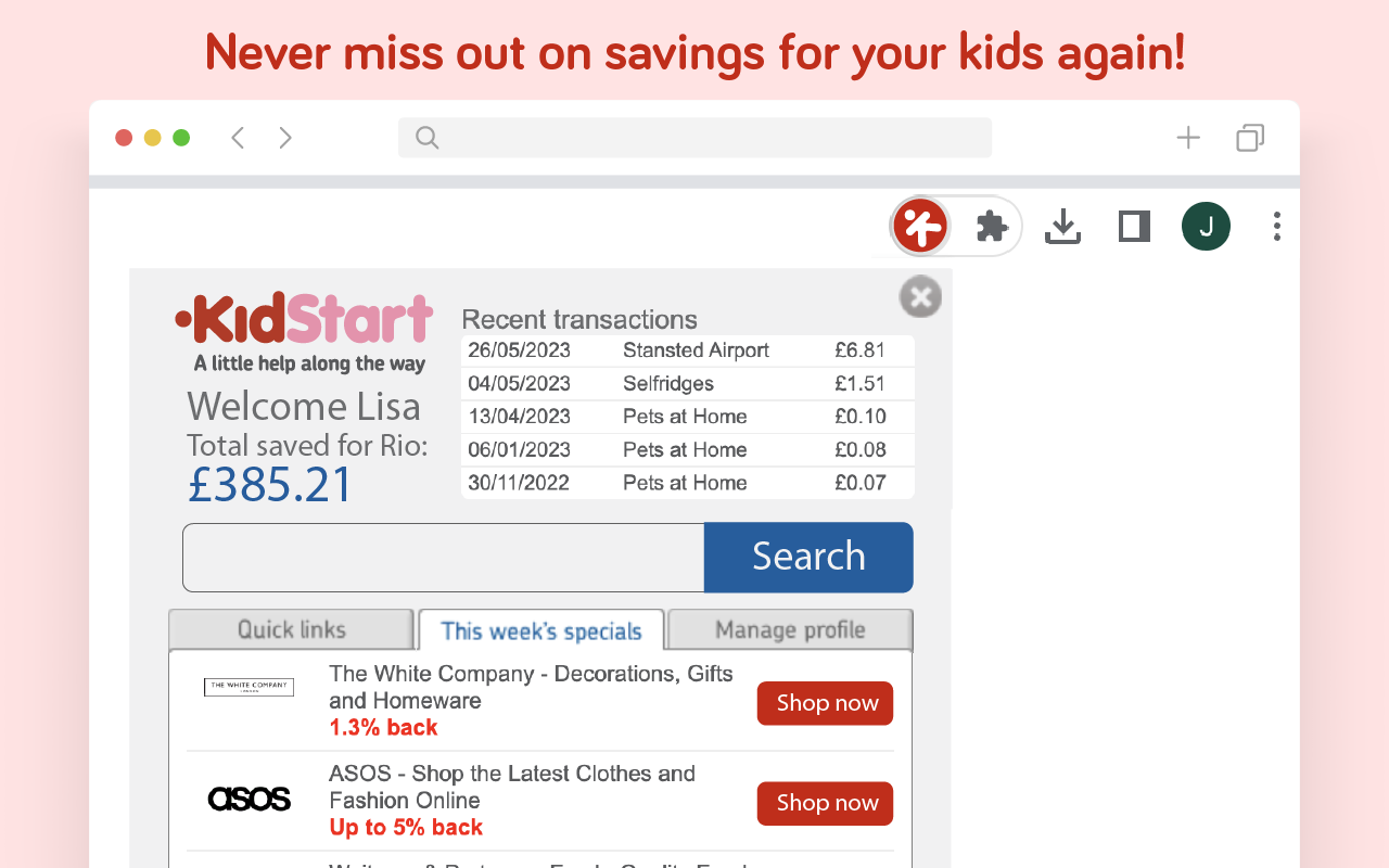 KidStart Savings Prompt - 截图 4