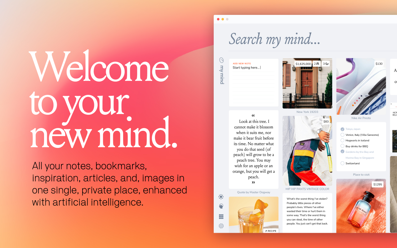 mymind — An extension for your mind - 截图 2