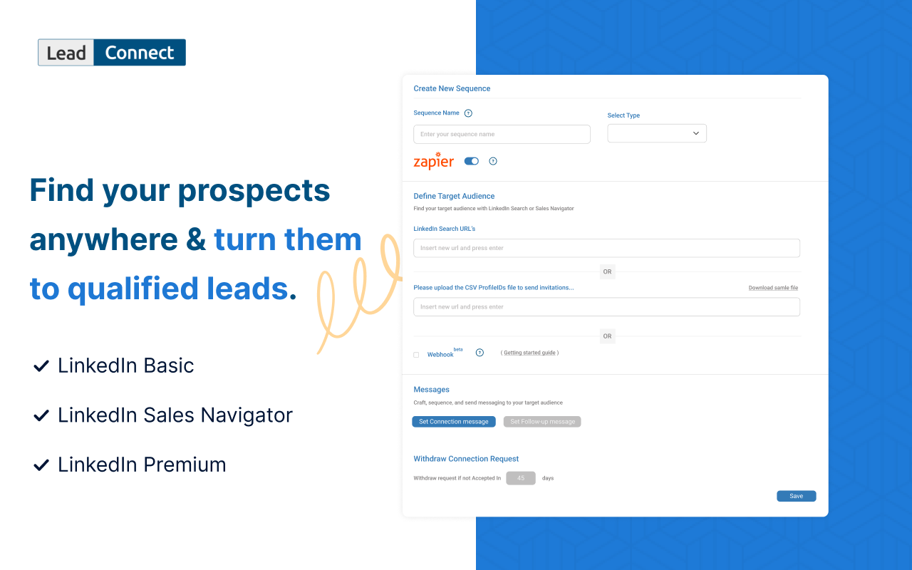 Lead Connect | LinkedIn Outreach Platform - 截图 2