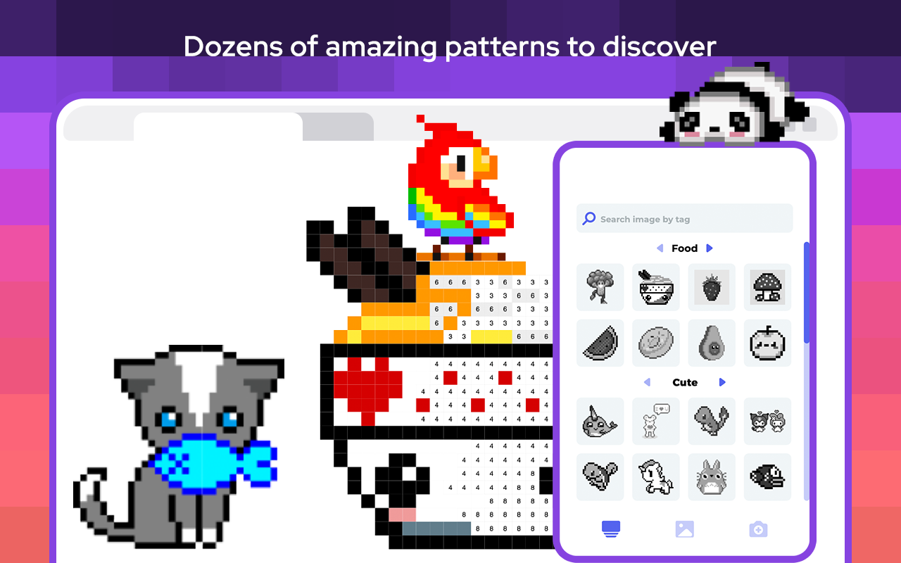 Pixel.me - color by number game - 截图 1