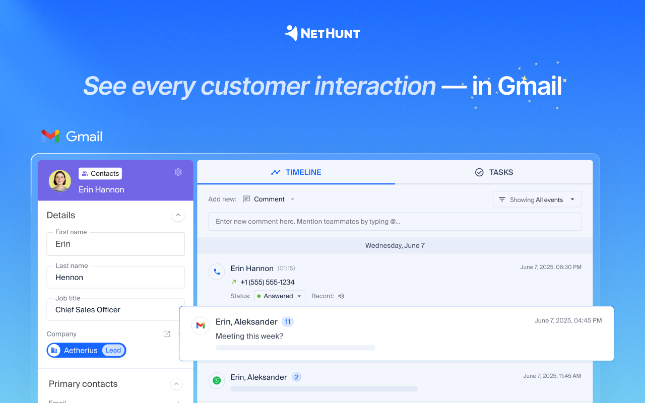 NetHunt CRM for Gmail - 截图 3