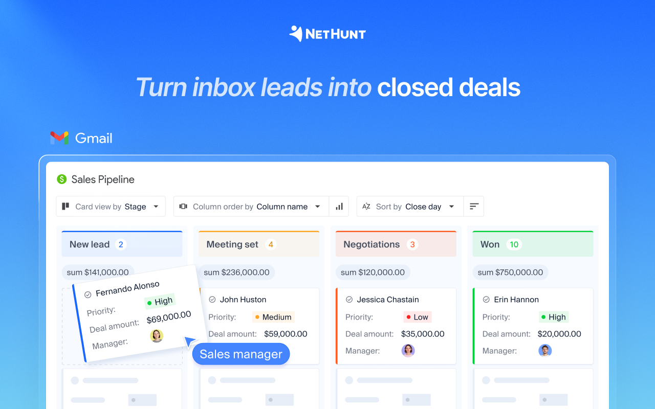 NetHunt CRM for Gmail - 截图 5