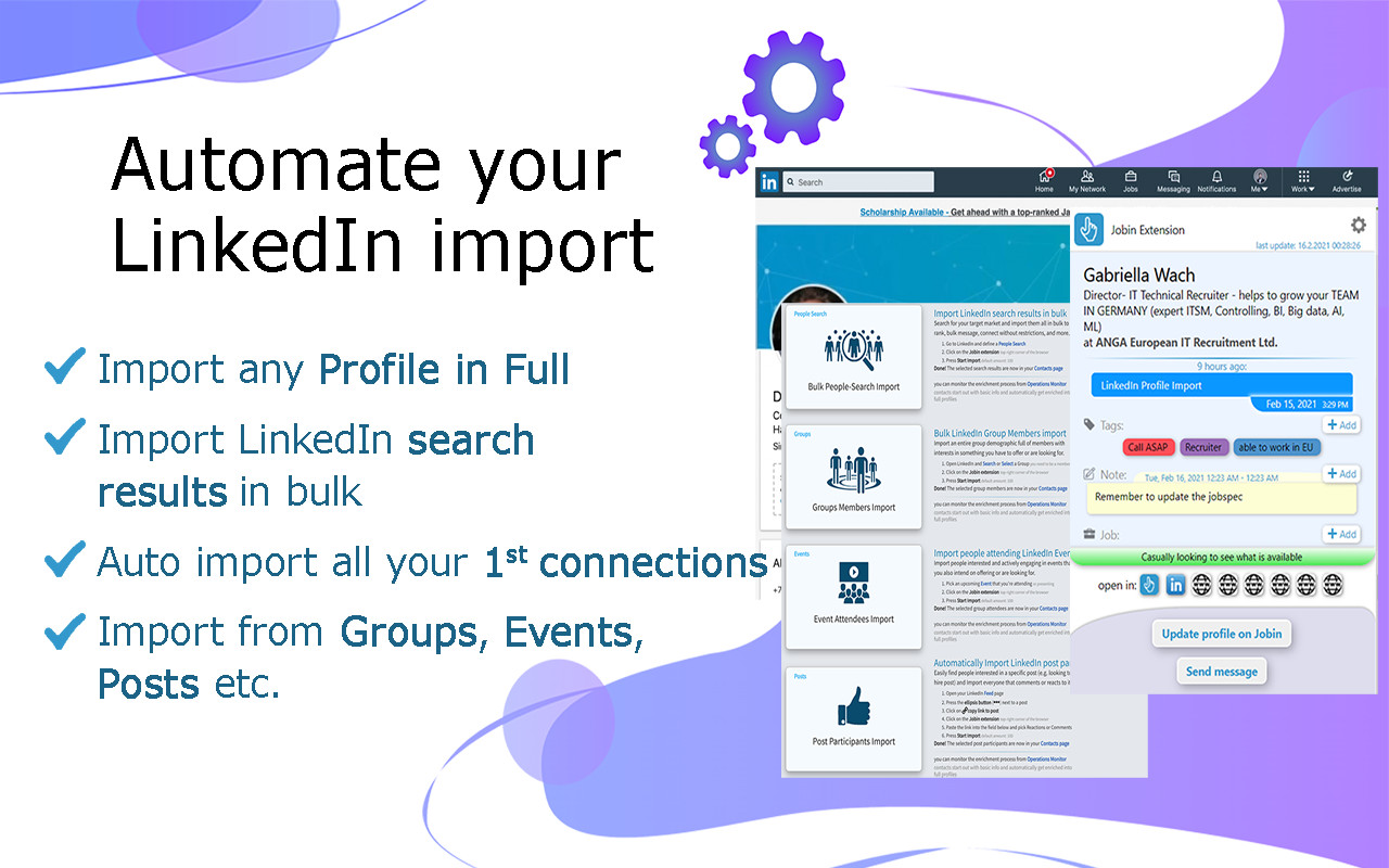 Jobin - LinkedIn Automation Tool - 截图 5
